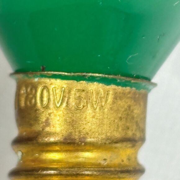 CRAZY GLOW Silicone Dip Bulbs Christmas Holiday Light Retro Replacement 15V Vtg - Picture 3 of 4